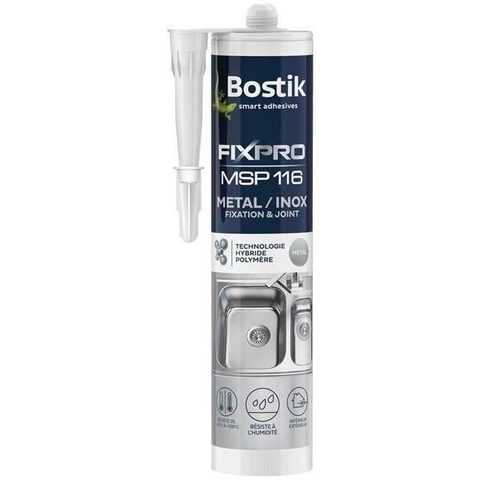 Bostik Mastic colle métal et inox Fix&pro MSP 116 290 ml