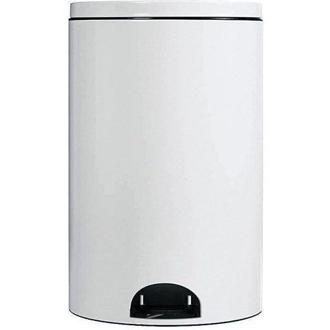 Rossignol Poubelle à pédale - 14 L - blanche - Élora