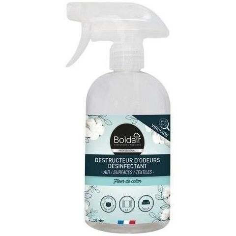 Boldair Spray destructeur d'odeurs désinfectant coton 500ml