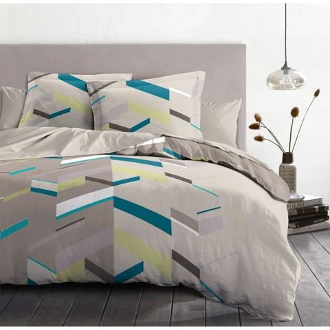 Home Linge Passion Parure de couette Marco - 3 Pcs - 220 x 240 - 100% Coton 57 Fils