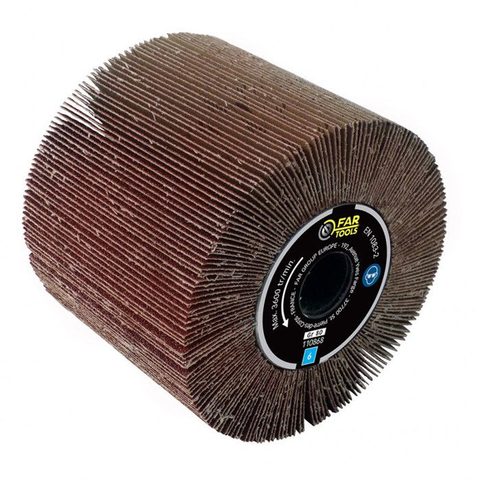 Fartools Brosse à lamelles abrasives bois pour rénovateur ø120 mm