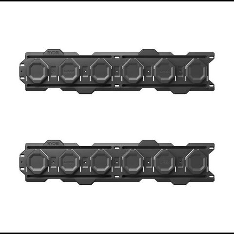 Ryobi Lot de 2 rails muraux pour Système Link - 84 x 16,5 cm - RSL2WR-2