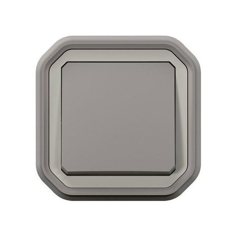 Legrand Interrupteur va-et-vient à encastrer Plexo gris 10A - 070030L