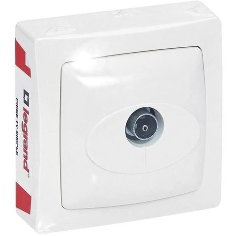 Legrand Prise TV simple ASL blanc 9.5 mm