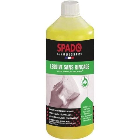Spado Lessive sans rinçage nettoie dégraisse décrasse rénove 1L