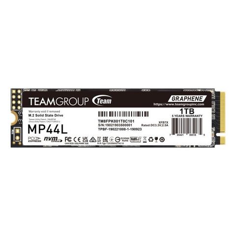 Team Group Disque dur SSD - MP44L - 1 To - PCIe 4.0 x4 - M.2