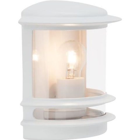 Brilliant Applique murale exterieure HOLLYWOOD Blanc ampoule E27 max 60 W