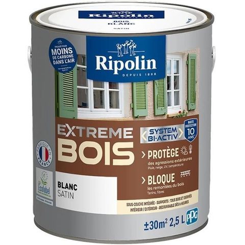 Ripolin Peinture Bois Intérieur Et Extérieur Satin 2,5 L