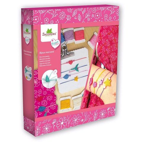 Sycomore Bijoux Box Atelier Bijoux Macramé Fils Cirés Rose 5 M