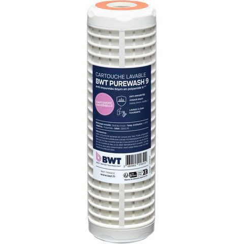 BWT Cartouche Purewash 9 - Anti-impuretés Lavable 50microns