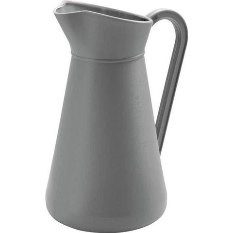 Eda Broc plastique 5L galet anse bec verseur 24.5x19x34 cm