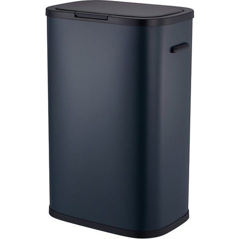 Kitchen Move Poubelle push inox PORTLAND gris 60L