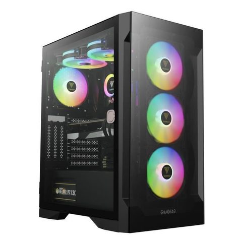 Gamdias Vision 7022 - Panneau en verre - Refroidissement optimal