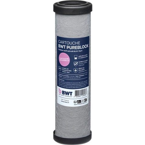 BWT Cartouche Pureblock - Charbon Actif Bloc 10microns