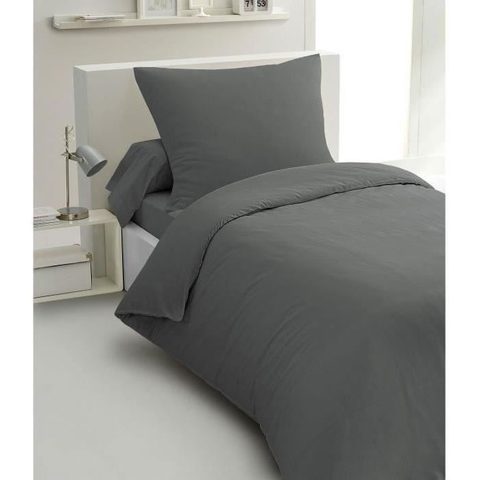 Home Linge Passion Parure de couette microfibre HP72077 140 x 200 1 housse + 1 taie