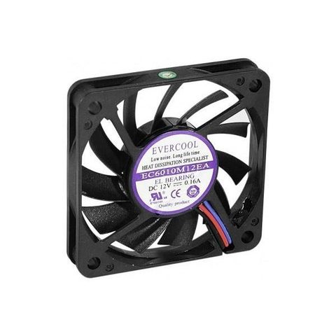 Spire Ventilateur - 60x60x10 - Extra silencieux - Palier central étanche lubrifié à vie