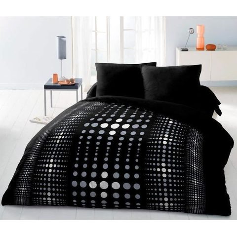 Home Linge Passion Parure de couette Microfibre STEEVY 220x240cm et 2 taies d'oreillers 63x63cm