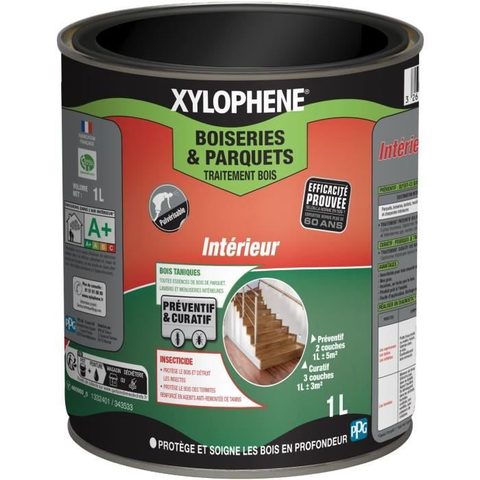 Xylophene Traitement bois et parquet 1L Marron