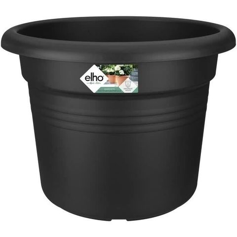 Elho Pot de fleurs - GREEN BASICS - Plastique - Terre Cuite Doux - Rond - 43,8xH33,8cm - 100% récyclé