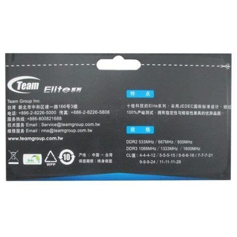 Team Group 4gb Ddr3-1600 Module De Mémoire 4 Go 1 X 4 Go
