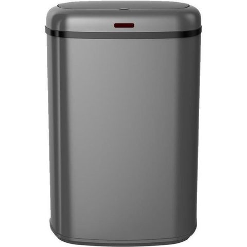 Kitchen Move Poubelle de cuisine à ouverture automatique Logan gris 58 L