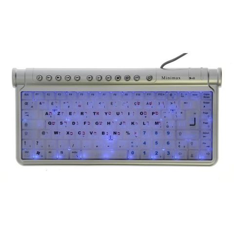 Minimax Clavier Lumineux Français-hébreu