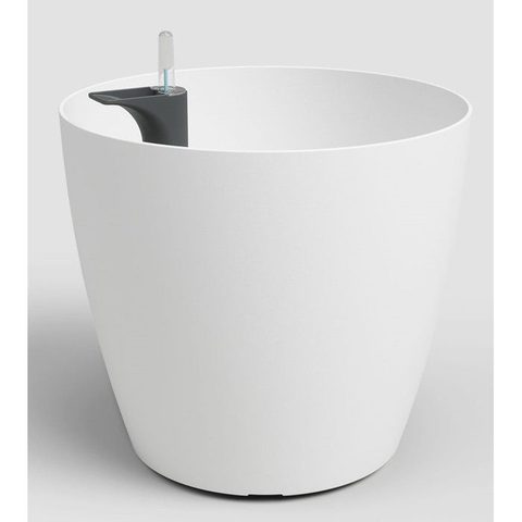 Artevasi Pot de fleurs San Remo SWS 42 MA - Plastique - Gris clair - Ø43 3 x H39 5 cm - 42 3 L - Int/Ext