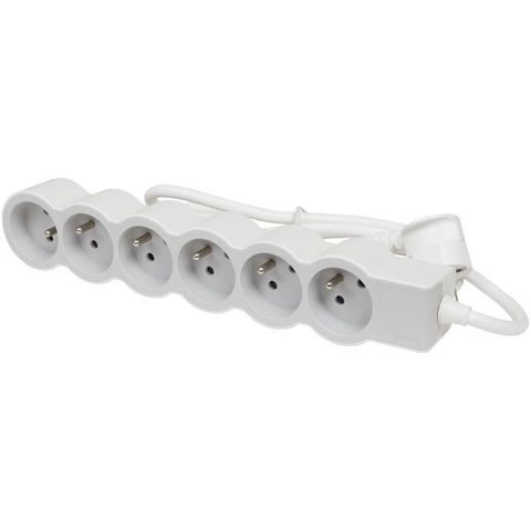 Legrand Multiprise 6 prises blanc et gris 1.5 m