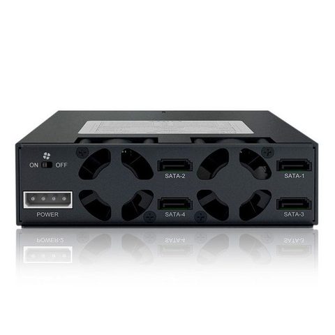 ICY Dock Rack pour disque dur 2.5 - MB994SP-4SB-1 - 4 emplacements - SATA - Ventilateurs 40 mm