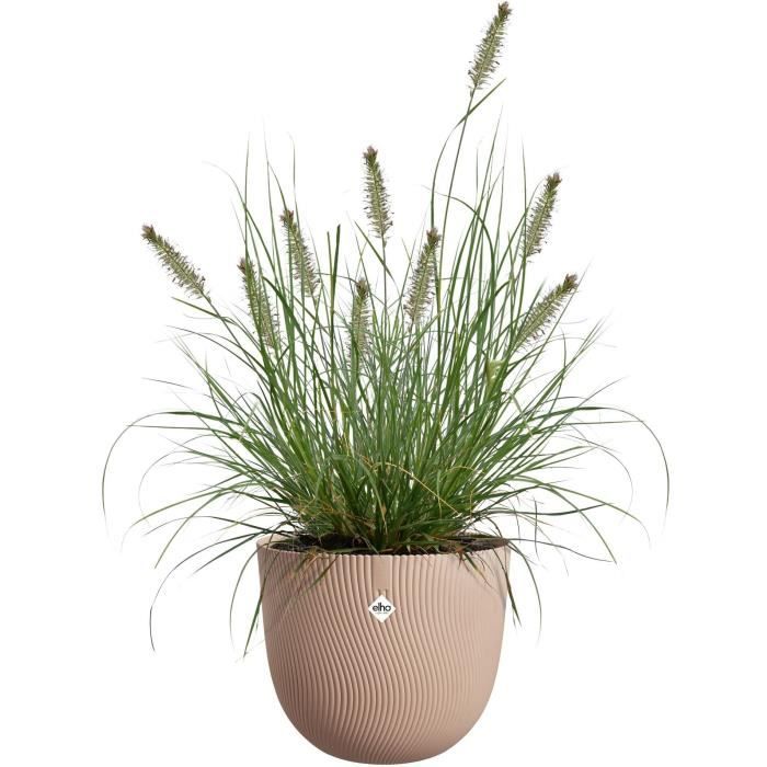 Elho Pot de fleurs Sereh Rond 40 - Marron - ' 39 x H 33 cm - 100% recyclé