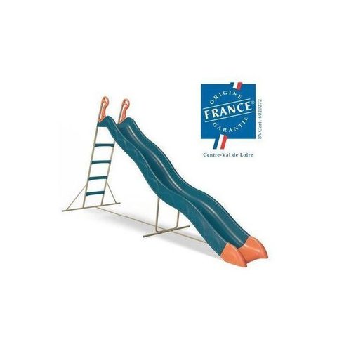 Aleo BY Trigano Toboggan PYROU 3 32 m - Bleu - Pour enfants de 3 à 12 ans