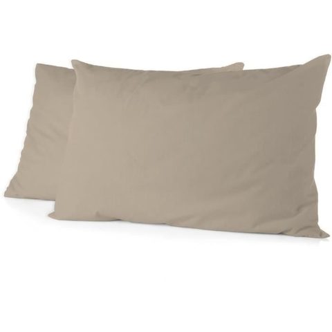Home Linge Passion 2 taies d'oreiller microfibre 82 g 50 x 70 cm
