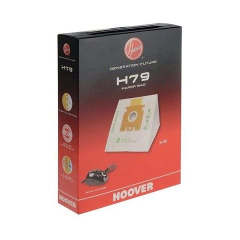 Hoover Lot de 5 sacs en papier h79 pour Aspirateur 35601745