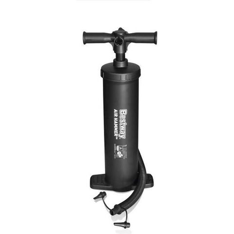 Bestway Pompe à main Airhammer 62030 - 3,5 L/cycle, double action, tuyau 80 cm