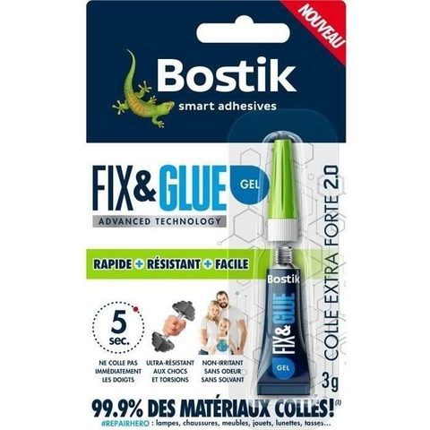 Bostik Colle gel Fix&glue Advanced technology 3g