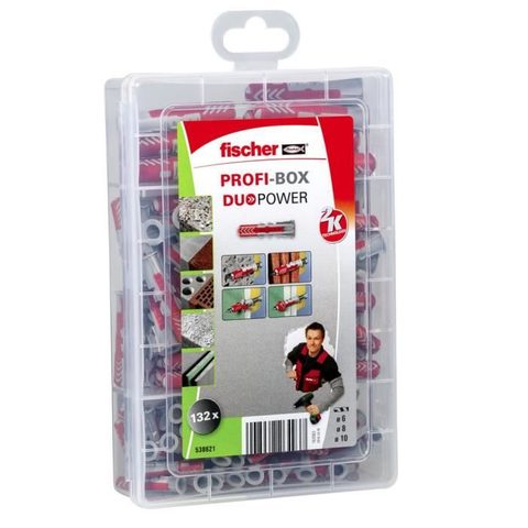 Fischer Cheville PROFI-Box Duopower, lot de 132