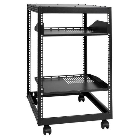 Vevor Rack de Serveur à Cadre Ouvert 12U-VEVOR-58 5-101 6 cm 4 Montants Roulettes-pour Routeur Modem