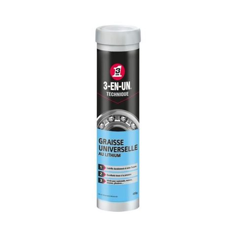 3-en-un Technique Cartouche Graisse Universelle Au Lithium 400 G