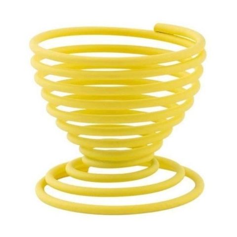 Point Virgule Coquetier - Jaune - 5 cm - Finition époxy - Nettoyage facile au lave-vaisselle