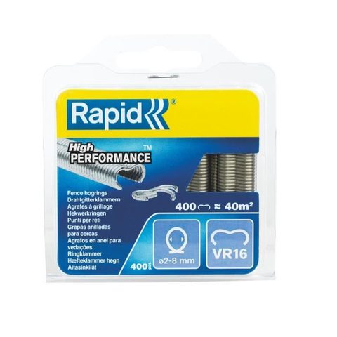 Rapid Agrafes à grillage VR16 Agraf galvas 400 agr