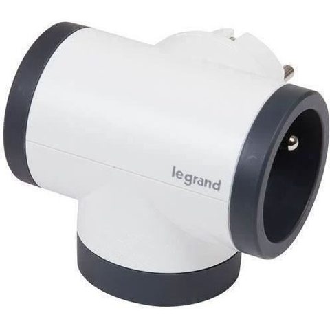 Legrand Triplite FB 3x2P+T premium prises latérales rotative USB B/N
