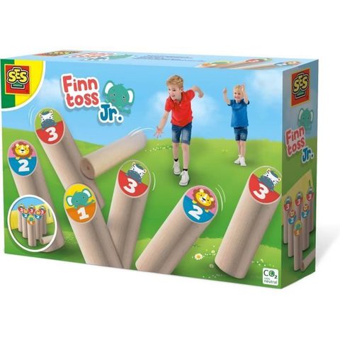 SES Creative Jeu de lancer finlandais junior - Finntoss Jr. - Bois - Marron - A partir de 4 ans