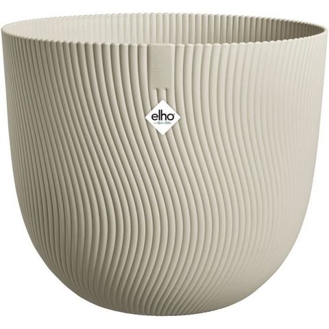 Elho Pot de fleurs Sereh Rond 47 - Beige - ' 47 x H 40 cm - 100% recyclé