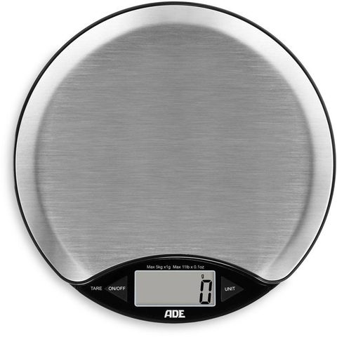 Ade Balance de cuisine Anja 5 kg plateau inox 17x17 cm écran LCD