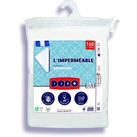 Dodo Protège Matelas Imperméable - 160 x 200 cm - Coton & Polyester - Anti Punaise De Lit