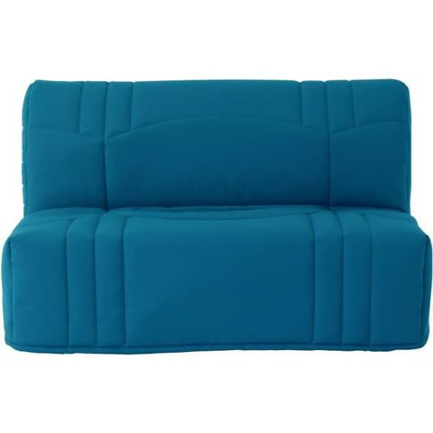 Conforteam Banquette BZ DREAM - Tissu 100% Coton bleu canard - Couchage 140x190 cm