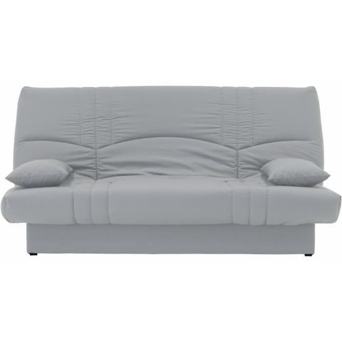 DreamEco Banquette clic clac 3 places - Tissu gris clair - Style Contemporain - L 190 x P92 cm - DREAM