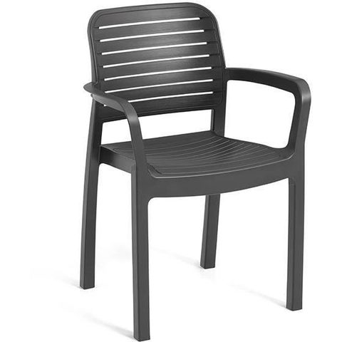Allibert By Keter Chloe - lot de 6 fauteuils de jardin - en résine aspect rotin tressé