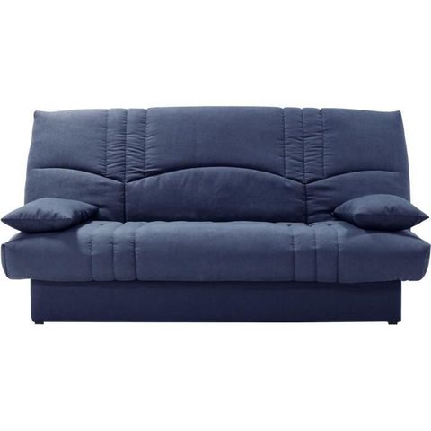 Conforteam Clic clac 3 places THELMA - Tissu Soro bleu foncé - Couchage 125x190 cm - L190 x P92 x H96 cm