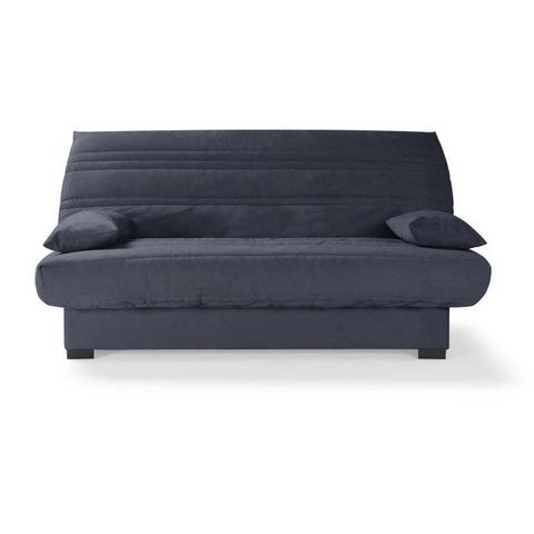 Conforteam Banquette clic clac 3 places - Matelas 17 cm - Tissu gris anthracite - L199 x P96 x H103 cm - CHLoe
